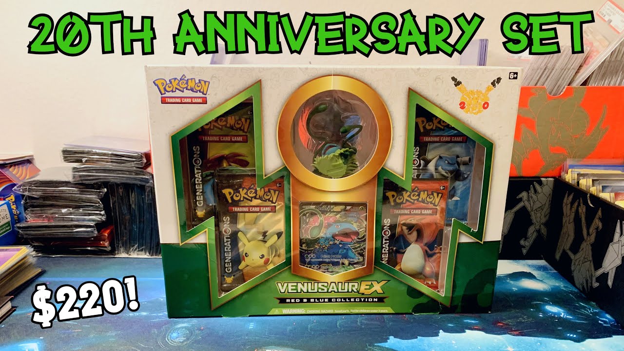 ✨ 💥 Busting Open the  20th POKEMON ANNIVERSARY  Venusaur EX Collection Box 💥 ✨