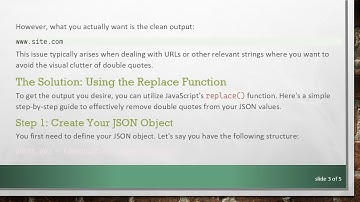 How to Effectively Remove Double Quotes from JSON Values in JavaScript