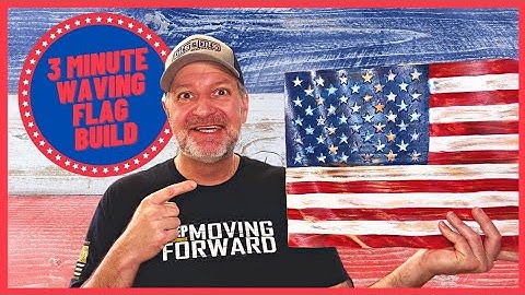 Make A Unique Rustic Waving American Flag - Onefinity CNC Router Project [Vectric]
