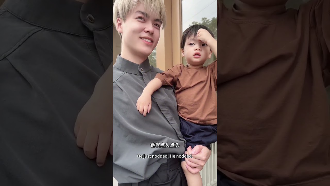 潘爸一早送lewen宝宝去上学，今天要带鲜花回去参加宝宝西餐派对好有仪式感；被老师“投诉”好可爱！潘爸乐文vlog｜baby lewen&pan#dadlife#babyboy#familylove