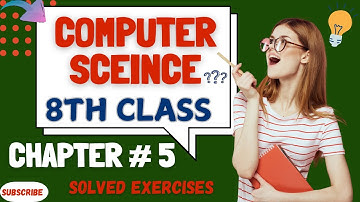 Computer Science - Class 8 - Chapter 5 - Long Question - Computational Thinking - Solved Exercise