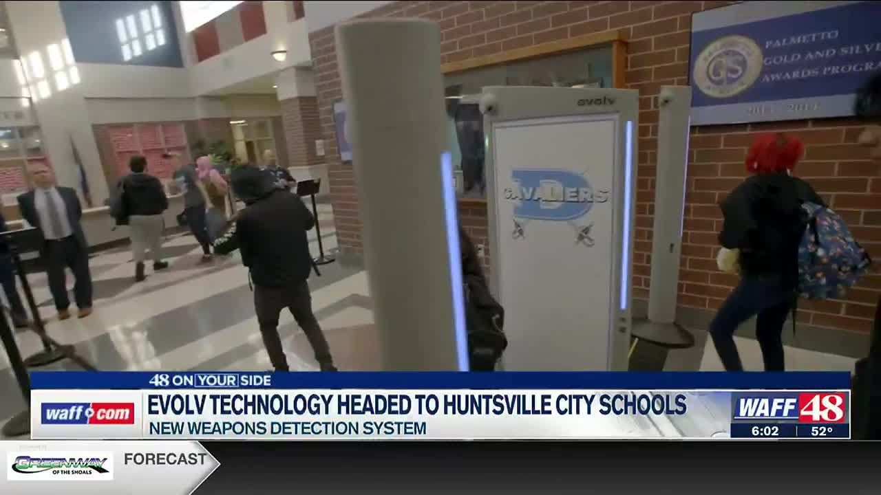 Huntsville school officials describe new weapon detection system - YouTube