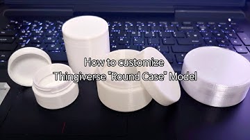How to customize Thingiverse "Round Case" Model
