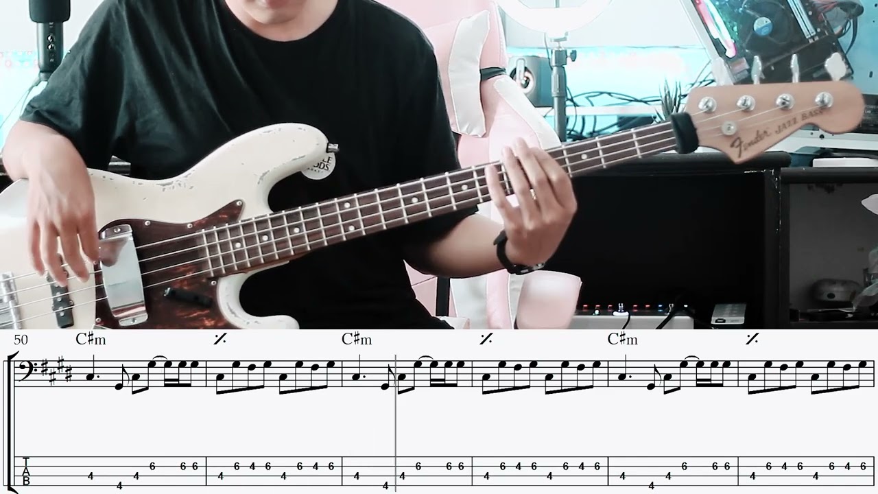 สวยขยี้ใจ - บ่าวบุ๊ค x ทิดแอม x คำมอส | BASS COVER | Note + Tap By Koon Non