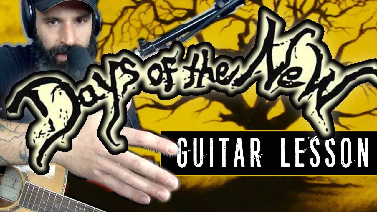 Days of the New Guitar Lesson Touch Peel and Stand Guitar Solo