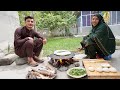 Making Traditional Food - 100% Organic Dish - Gilgit Pakistan