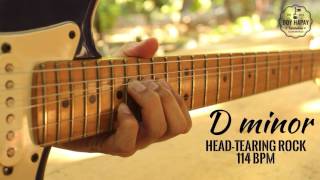 guitar backing track/jam track in d minor (rock @ 114bpm)