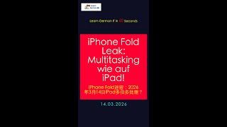iPhone Fold Leak: Multitasking wie auf iPad!