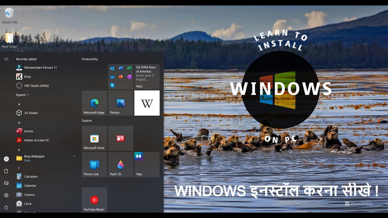 learn-to-install-windows-on-pc-youtube
