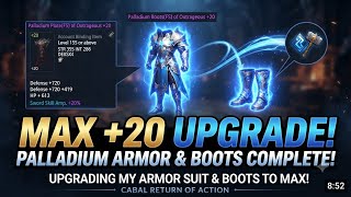 UPGRADING MY ARMOR SUIT & BOOTS TO MAX! | Cabal Return of Action Upgrade Guide