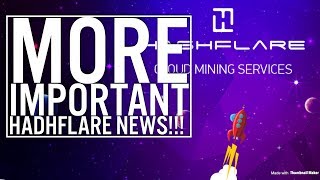 More very important HASHFLARE NEWS!!!