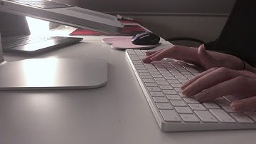ASMR - Apple Keyboard Fast Typing, Clicking, No Talking