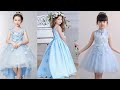 Sky blue colour party dress for baby girl