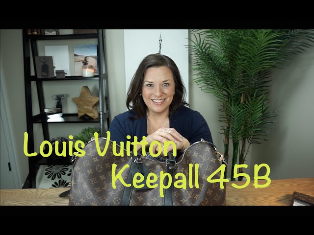 Gorgeous Authentic Louis Vuitton Macassar Monogram Keepall 45 B