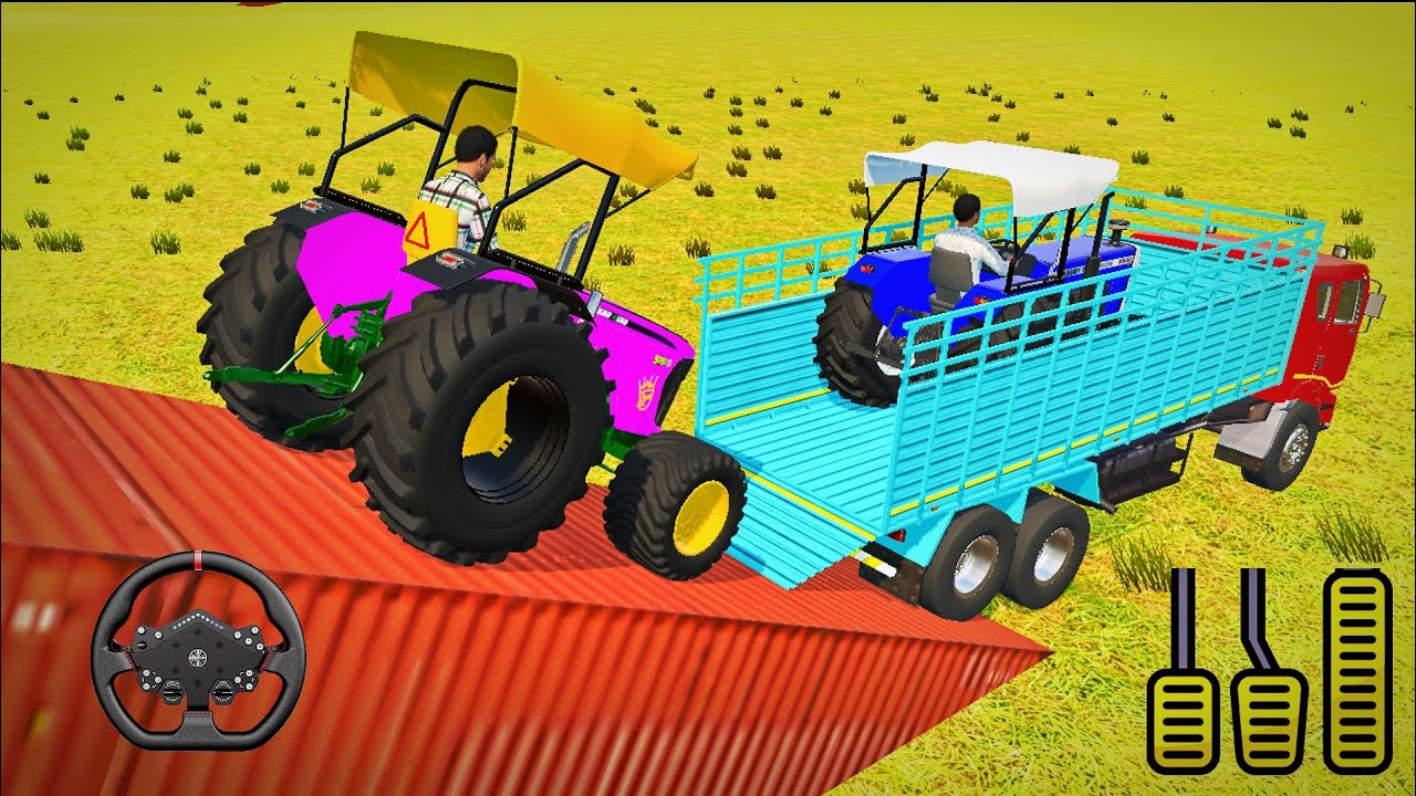 🚜 Tractor Loading on Truck 😱 | Indian Vehicles Simulator 3D Gameplay