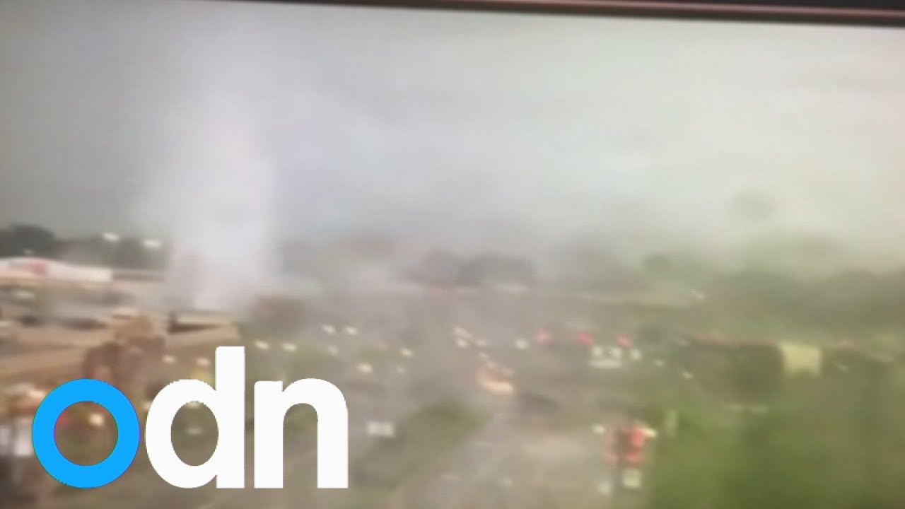 Tornado sends cars flying in Ohio YouTube