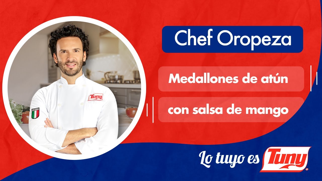 Medallones de atún con salsa de mango