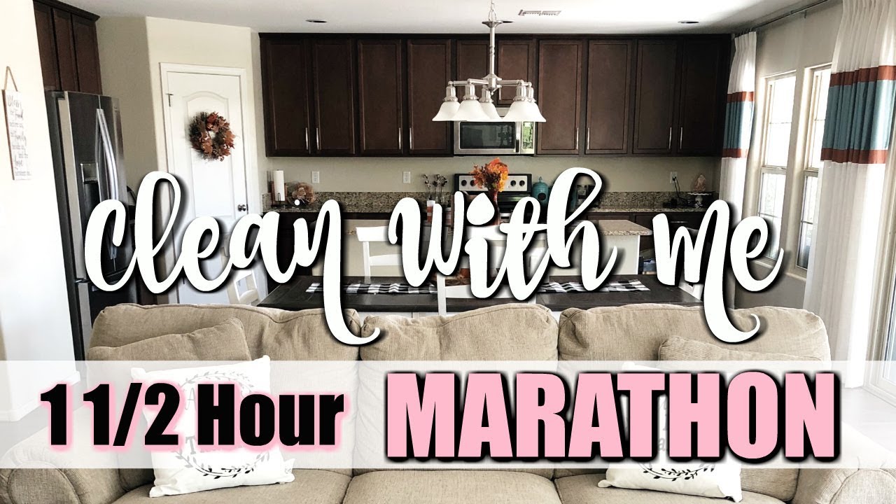 CLEAN WITH ME MARATHON | OVER 1 1/2 HOUR OF EXTREME CLEANING MOTIVATION ...