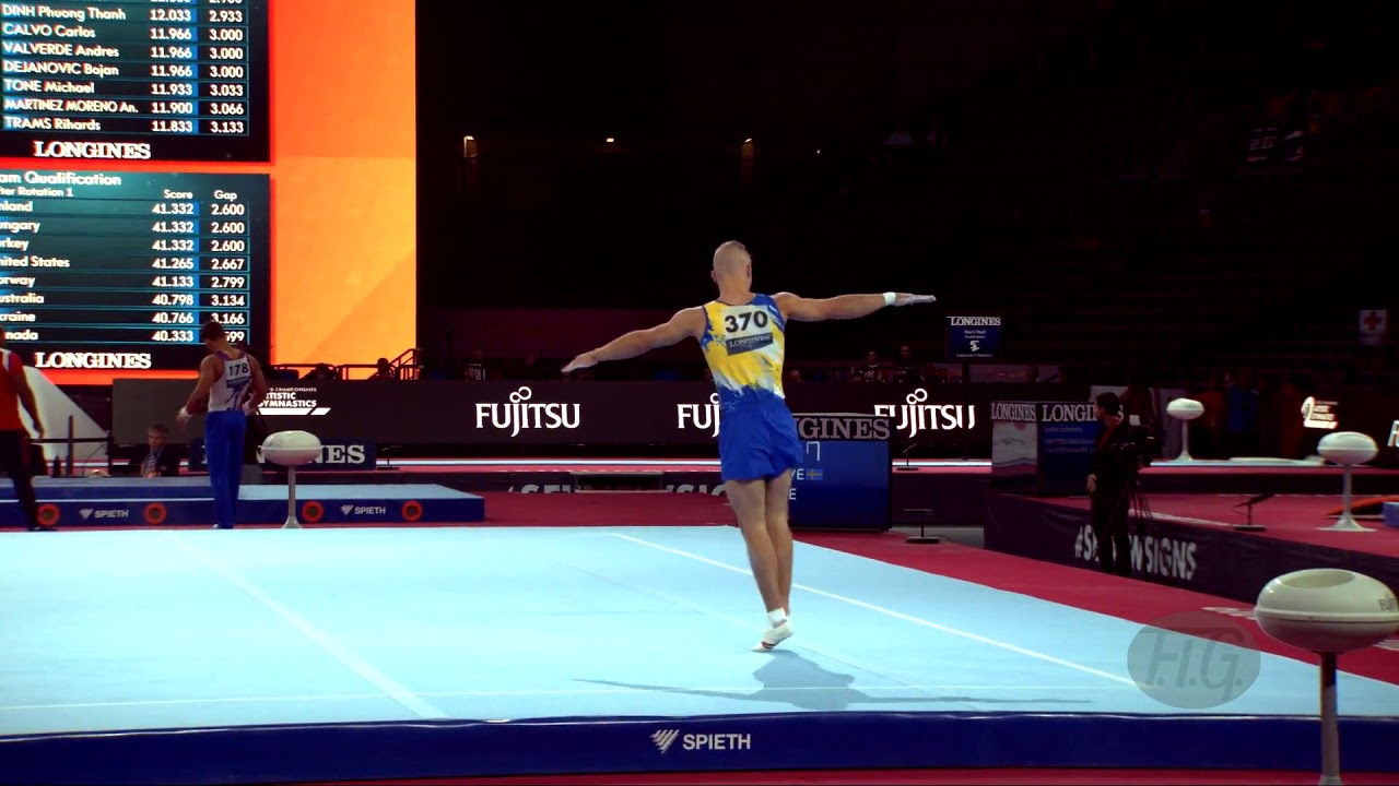 PAKHNIUK Petro (UKR) - 2019 Artistic Worlds, Stuttgart (GER) - Qualifications Floor Exercise