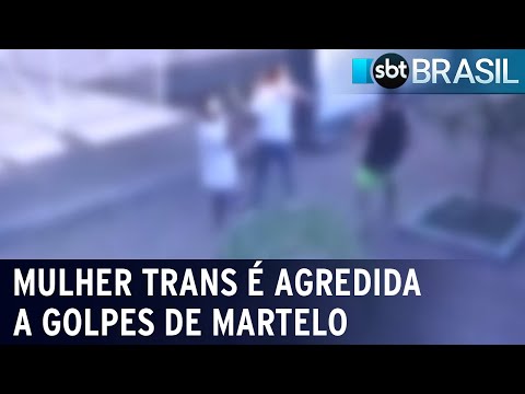 Mulher trans é agredida por três homens a golpes de martelo | SBT Brasil (29/04/23)