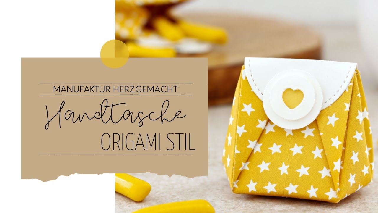 Handtasche im Origamistil