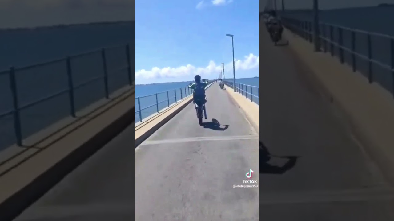 freestyle na ponte da Ilha de Moçambique.