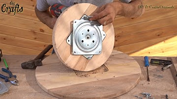 DIY Wooden Lazy Susan