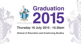 Graduation 2015: School of Education and Continuing Studies