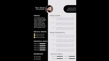 How to Create a CV/RESUME template in Photoshop : ✪ Photoshop Tutorial ✪