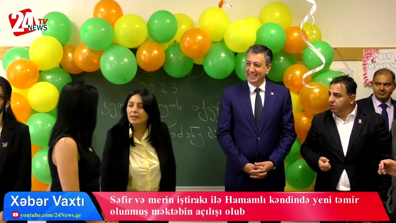 Səfir və merin iştirakı ilə Hamamlı kəndində yeni təmir olunmuş məktəbin açılışı olub