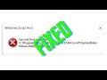 Fix Lỗi Không Tìm Thấy File Script WBADUtilityUpdate.vbs Windows Script Host - TechTalk Hướng Dẫn