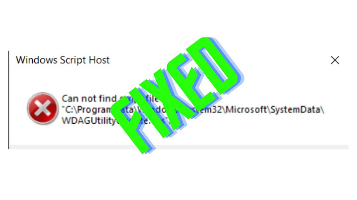 Sửa lỗi windows script host cannot find script file checker.vbs năm 2024