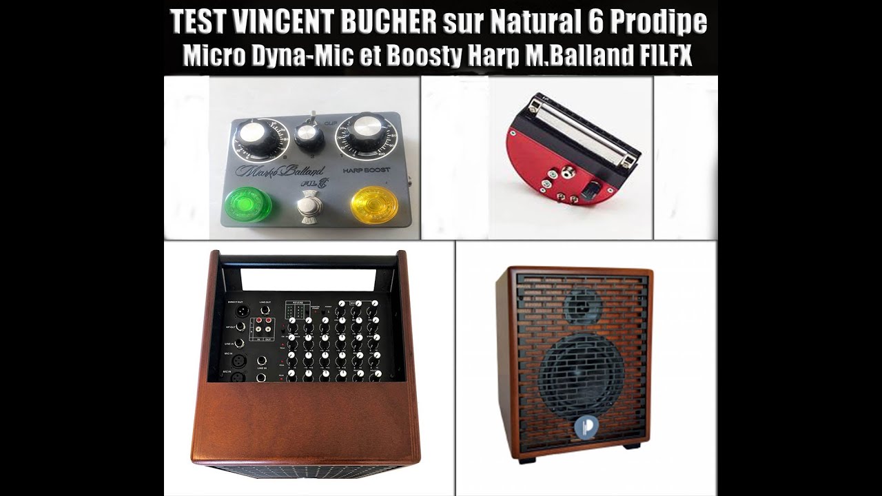 Les Tests de Major Pigalle avec le Micro Dyna-Mic et pédale Boosty Harp Marko Balland FilFx