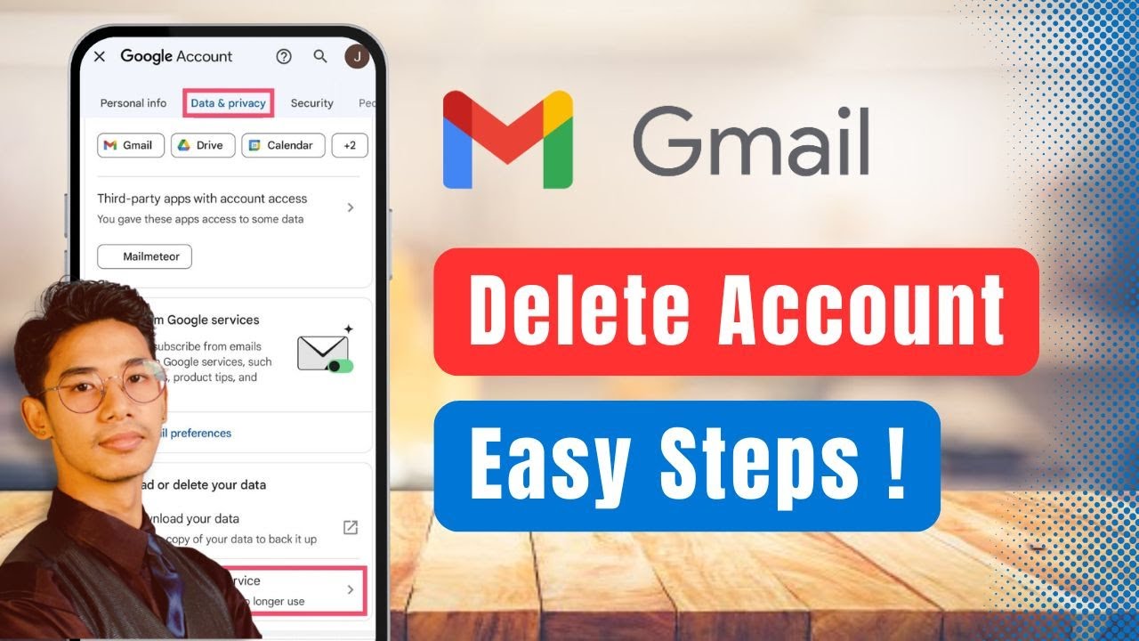 How to Delete a Gmail Account | EASY STEPS - YouTube