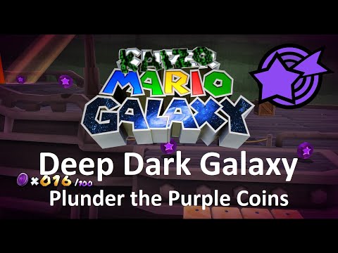 Kaizo Mario Galaxy | Deep Dark Galaxy – Plunder The Purple Coins | 100% Walkthrough
