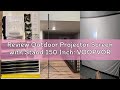 Review Outdoor Projector Screen with Stand 150 Inch: VOOPVOR Portable Projection Screen and Stand, I