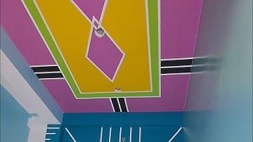 Masking Tape Desing  Ceiling & Wall | Bedroom Painting Desing | Apkarajubhai