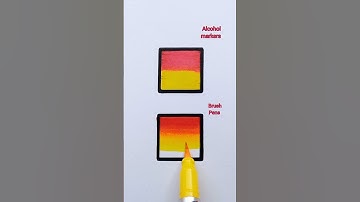 Alcohol markers vs Brush Pens✍️✨️🤔 color blending! which technique is your favorite?