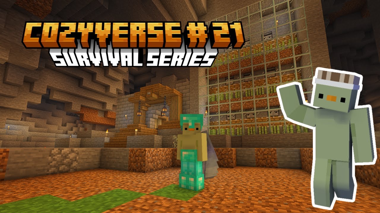 Building a Sugar Cane Farm! 📗 Fueling Future Projects – CozyVerse Ep.21 | Minecraft Survival Series