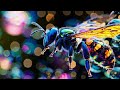 [AI] Crystalline Bee’s Magic: A Dance of Light and Harmony