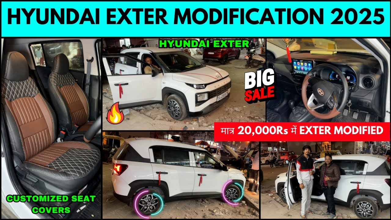 Hyundai Exter Modification 2025 Exter Modified 2025 karol bagh car ...