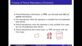 F12 / 3: Partial redundancy elimination (level 4)