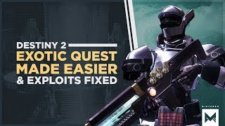 Destiny 2: Forsaken - Blind Well & Mod Exploits Fixed, Exotic Quest Made Easier   More | Patch Notes