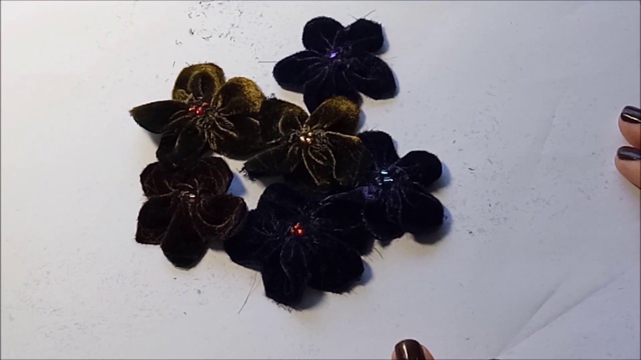 How I made my Velvet Flowers YouTube
