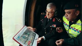 Jandarma Genel Komutanımız Orgeneral Arif Çetin, Helikopter Ile Havadan Trafik Denetimine Katıldı