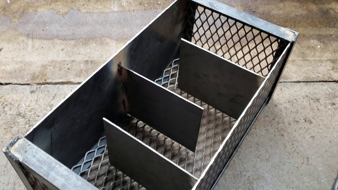 Snake charcoal firewood basket BBQ Pitmasters Smoker Grill Trailer we ...