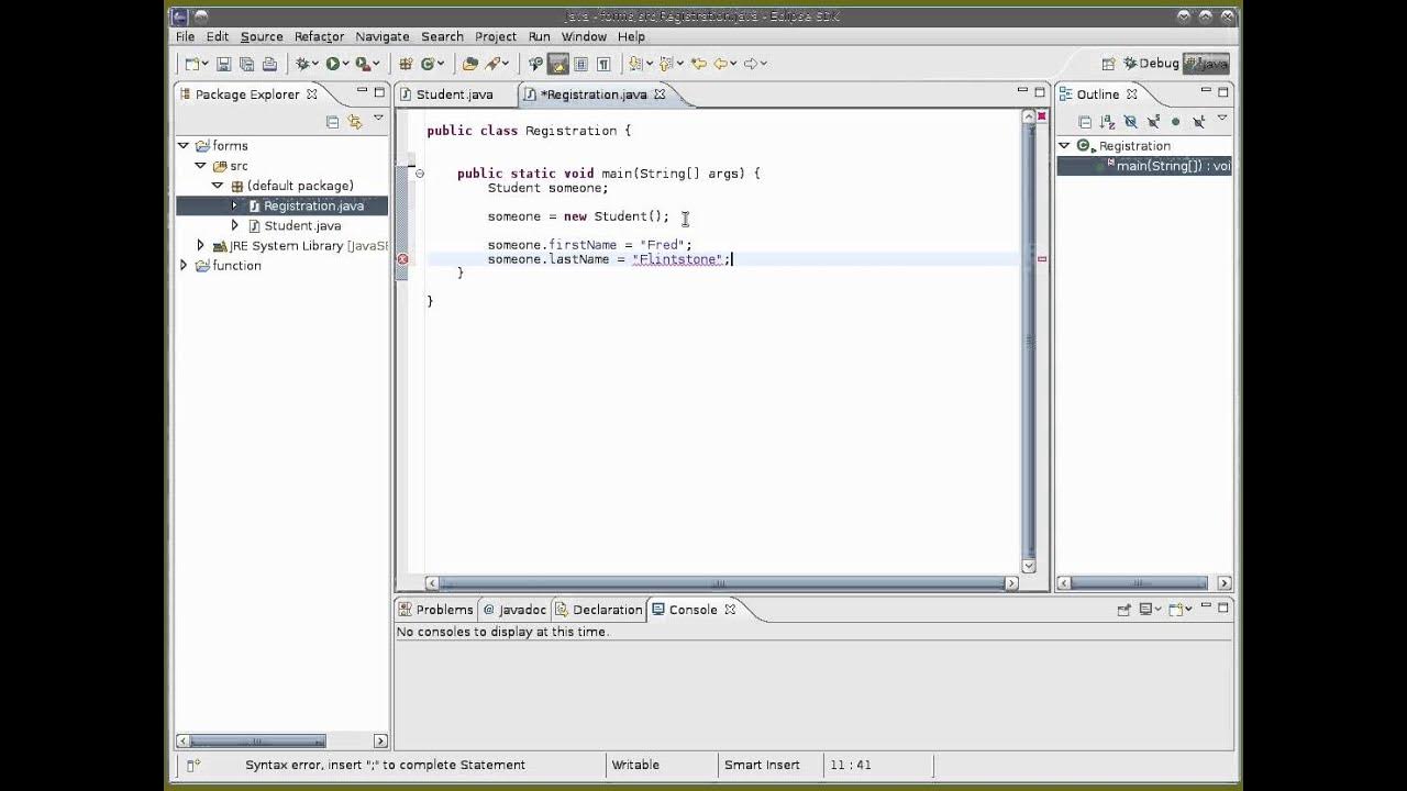 10 using a Java class to group variables - YouTube