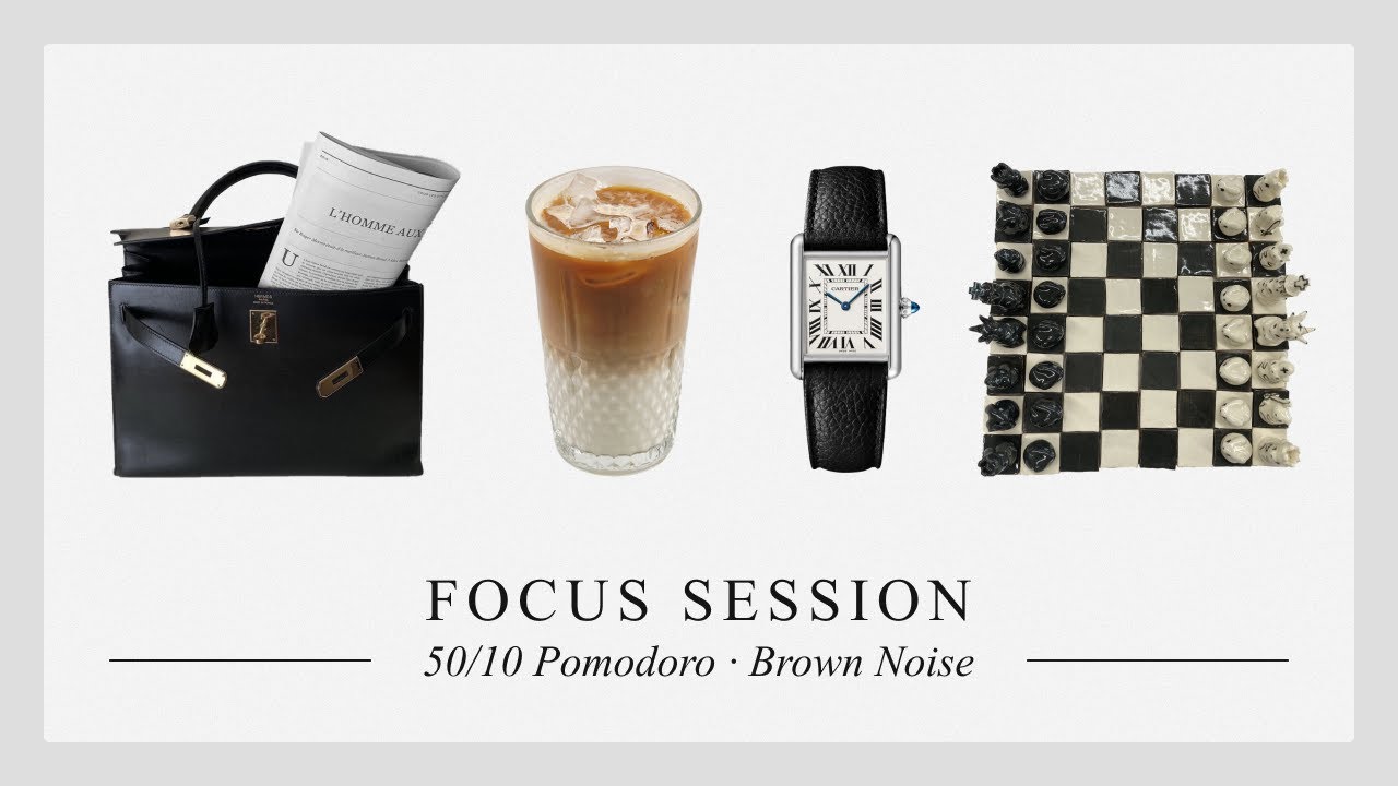 3 Hour Pomodoro Timer (50/10) | Brown Noise for Focus & ADHD ...