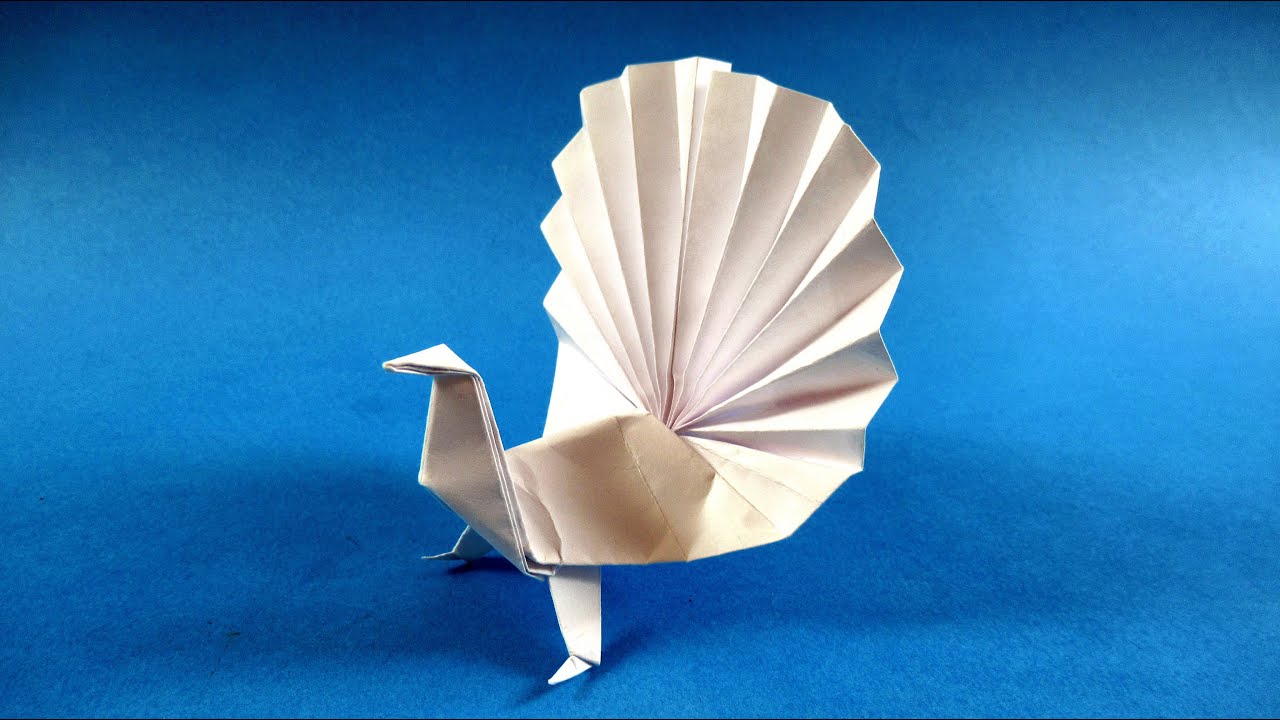 How to make a paper Peacock  Easy Version - YouTube