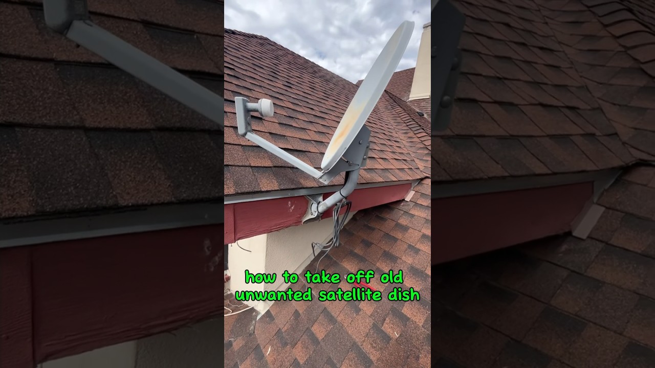 How to take off old satellite 📡 dish